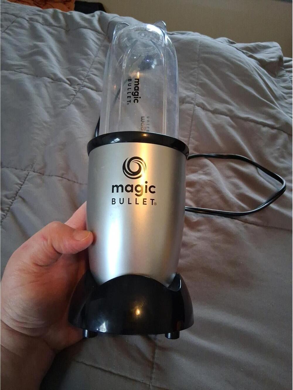 Magic Bullet Blender MB1001B Replacement Parts motor Base w/ Cup Silver Tested